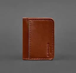 Кожаная обложка для ID-паспорта и водительского заседания 4.0 светло-коричневая