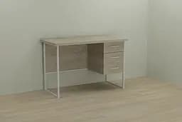 Комп'ютерний стіл Ferrum-decor Гаррі 75x140x60 білий ДСП Дуб Сонома 32мм (FRD-104066)