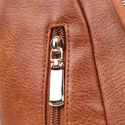Цікава слінг сумка для жінок з екошкіри Vintage 22749 руда - мініатюра 5