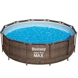 Каркасный бассейн Bestway 56709, размер 366 x 100 см с фильтрующим насосом и лестницей