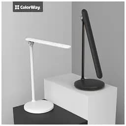 Настільна лампа ColorWay 4W with built-in battery 1800 mAh USB in/out 5V*1A, black (CW-DL02B-B) - мініатюра 3
