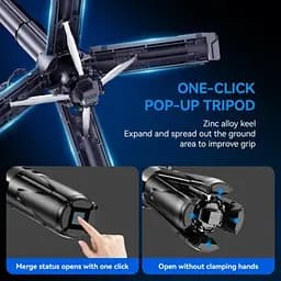 Мульті-Монопод XO SS22 4 in 1 Magnetic Multi-function Mini BT Selfie Stick/Photo Booster Чорний - мініатюра 6