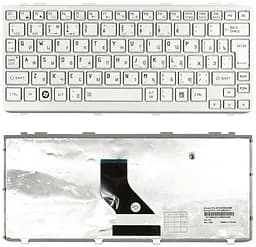 Клавіатура Toshiba Mini (NB200, NB300, NB305) Silver, (Silver Frame) UA (вертикальний ентер) - мініатюра 3