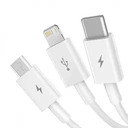 Кабель Baseus Superior Series Fast Charging 3-in-1 (Micro USB+Lightning+Type-C) 3.5A (1.5m) - мініатюра 4