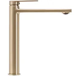Змішувач для умивальника Rea Verso високий brushed gold REA-B6564, Золотий - мініатюра 3