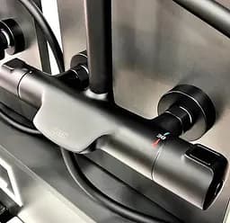 Душова система Dusel Centro Thermostatic Black (281307000), Чорний матовий - мініатюра 7