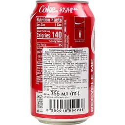 Напій Coca-Cola Original Taste сильногазований 0.355 мл (951535) - мініатюра 4