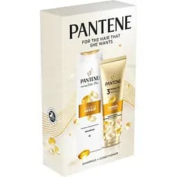 Подарунковий набір по догляду за волоссям Pantene Pro-V Інтенсивне відновлення: шампунь 400 мл + бальзам-ополіскувач 3 Minute Miracle 220 мл - мініатюра 2
