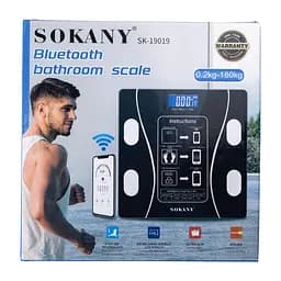Фітнес-ваги з підтримкою Bluetooth із загартованого скла, чорний Sokany SK-19019B - мініатюра 20