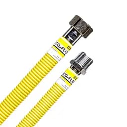 Шланг для газа Eco-Flex Супер из нержавеющей стали ПВХ-покрытие d 12 1/2" ВЗ 40 см 30412