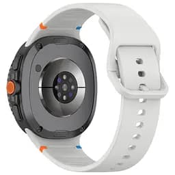 Силіконовий ремінець на смарт годинник Samsung Galaxy Watch 8 40mm/8 Classic 46mm/8 44mm, Silicone, light grey, зі зручною застібкою, на фітнес браслет, ArmorStandart (ARM86863) - мініатюра 2