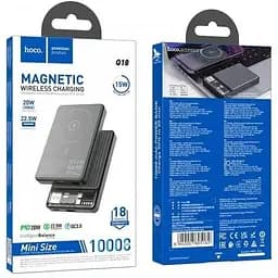 Зовнішній акумулятор Hoco Q18 Tourer power bank with magnetic fast charging магнітний 10000mAh 6942007605182 - мініатюра 5