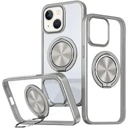 Чохол Epik TPU+PC Metal Ring with MagSafe для Apple iPhone 15, 6.1 Сірий