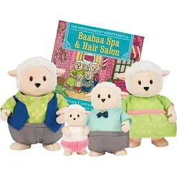 Набор фигурок Lil Woodzeez Семья овечек, с книжкой (6159M)