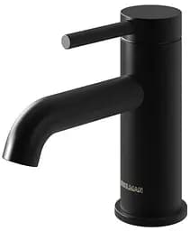 Смеситель для умывальника Kohlman Axel black низкий QB100AB Черный матовый