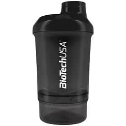 Шейкер BiotechUSA Wave+ Nano shaker 300 мл (+150 мл) Panther Black (24030300)
