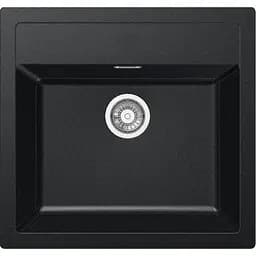 Кухонна мийка Franke Sirius тектонайт, прямокут., без крил, 560х530х200мм, чаша - 1, врізна, чорний