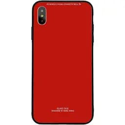Чохол-накладка Toto Pure Glass Case Apple iPhone XS Max Red