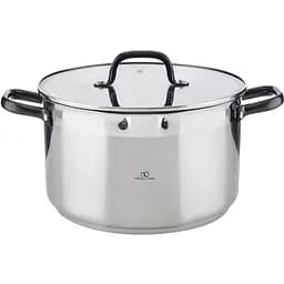 Кастрюля с крышкой Bergner Infinity Chefs Vita 28 см 9 л серая (BGIC-3622)