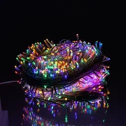 Новорічна гірлянда Різдвяна фея вулична GarlandoPro 100 м 1000 LED гірлянда на вулицю 8 режимів роботи білий провід Мультиколор CF1000L100MWML - мініатюра 3
