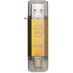 Флеш накопичувач USB 32Gb T&G Star TG009TC золотистий Type-C / USB 2.0 (TG009TC-32GGD)