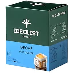 Дрип кофе Idealist Coffee & Co. Decaf 84 г (7 шт. х 12 г)