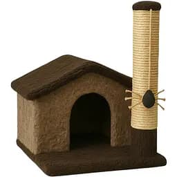 Дряпка Природа Шале 38х50х53 см сіро-беж [CD]