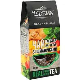 Чай зелений Edems Імбир та м'ята 100 г (910244)