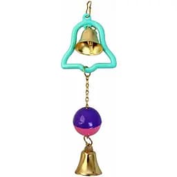 Игрушка для птиц TatraPet Dodo с двумя колокольчиками 16 см