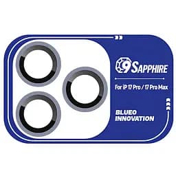 Захисне скло BlueO Sapphire на камеру для Apple iPhone 17 Pro / 17 Pro Max Темно-синій / Dark Blue
