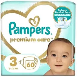 Подгузники Pampers Premium Care Midi Размер 3 (6-10 кг), 60 шт (4015400274780)