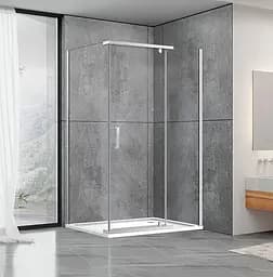 Душевая кабина Dusel А1106 1200x800x1900, Универсальная, прозрачная, хром, 120x80