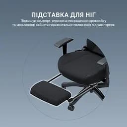 Крісло для геймерів Anda Seat Luna Pro Size L Black Fabric (AD18T-44-B-F) - мініатюра 10