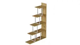 Етажерка Ferrum-decor Стелла 1600x1020x300 Білий метал ДСП Дуб Артізан (FRD-105489)