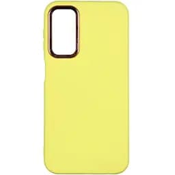 Чохол Silicone Cover Metal frame AA Samsung Galaxy A24 4G Yellow