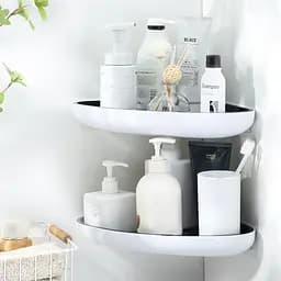 Полиця кутова МВМ My Home BP-26 біла з чорним (BP-26 WHITE/BLACK) - мініатюра 6