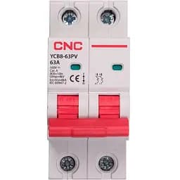 Миниатюрный выключатель постоянного тока CNC YCB8-63PV 2P C63 DC500 6ka