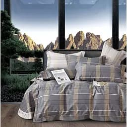 Комплект постельного белья Soho Studio Square Beige Евро 200x230 см бежевый (A130046)