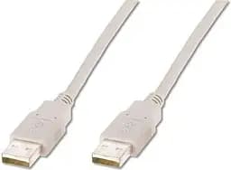 Кабель Atcom Usb 2.0 AM / AM male to male довжина 1.8 м білий пакет - мініатюра 4