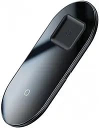 Бездротовий зарядний пристрій Baseus Simple Crystal 2 in 1 (Phone + Pods) 18W WXJK-A01 Black