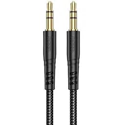 Кабель AUX Hoco UPA24 Smooth AUX аудио кабель Черный