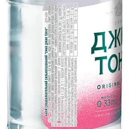 Упаковка напою слабоалкогольного Оболонь Джин Тонік 8% 3.96 л (0.33 л х 12 шт.) - мініатюра 4