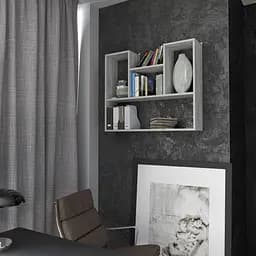 Полиця навісна для книг і декору Moreli T-12 900x750x200 мм Бетон (mo-t12-beton)