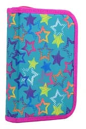 Шкільний пенал твердий одинарний з двома клапанами Stars, 20.5*13*3.6