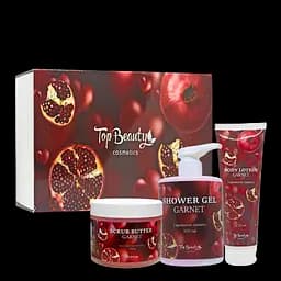 Подарунковий набір косметики для тіла Top Beauty Гранатова пристрасть 3 в 1