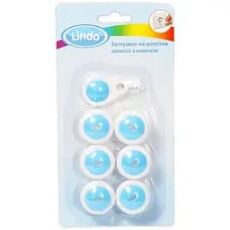 Заглушки для розетки Lindo с ключом 6 шт. (Рк 948)