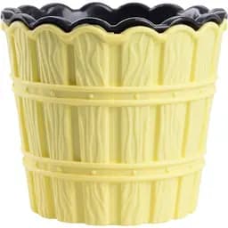 Горщик для квітів Violet House Bamboo Yellow з внутрішньою вставкою 0.6 л (0981 Бамбу YELLOW д/цветов с внут.вставкой 0.6 л.)