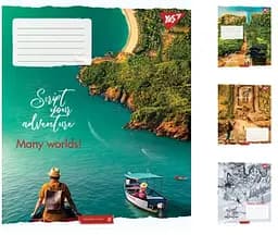 Зошити учнівські 48 аркушів лінія. YES Many worlds! 10 шт. в упаковці