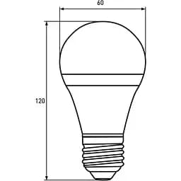 Світлодіодна лампа Eurolamp LED, A60, 12W, E27, 3000K, 2 шт. (MLP-LED-A60-12272(E)) - мініатюра 3