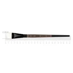 Пензель синтетика кутова MOON 1203A №8 коротка ручка ROSA